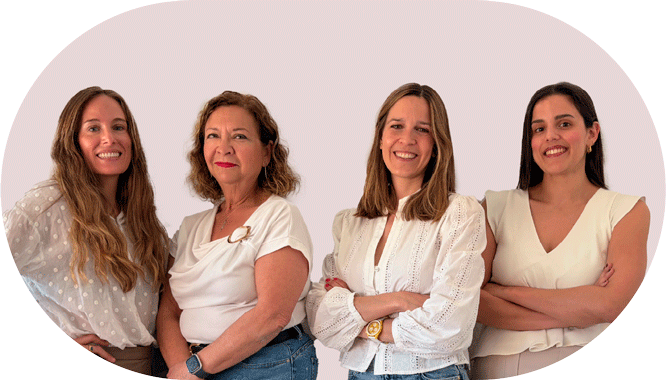 Fotografía de las cuatro ginecólogas
